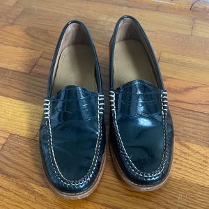 G.H. Bass & Co Weejuns Whitney Black Patent Leather Penny Loafers